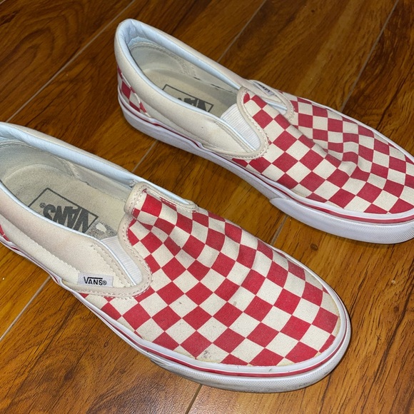 Vans Shoes - Red Checkered Vans